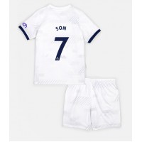 Billiga Tottenham Hotspur Son Heung-min #7 Barnkläder Hemma fotbollskläder till baby 2023-24 Kortärmad (+ Korta byxor)